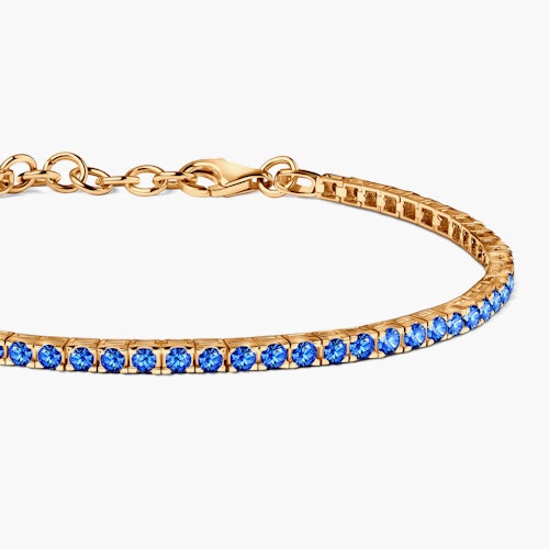 Bransoletka tenisowa SAVICKI 2,2mm: złota 585, cyrkonie